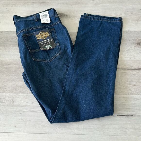 Key EST 1908 Performance Comfort 5 Pocket Jean Indigo 36x36 NWT - Picture 5 of 7